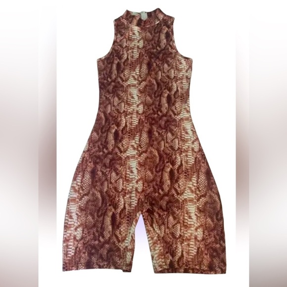 SHEIN Snake skin romper playsuit Sz Large - Picture 14 of 14